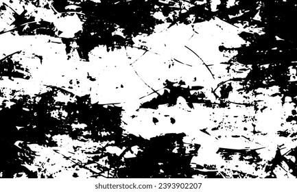 Grunge detailed black abstract texture. Vector background