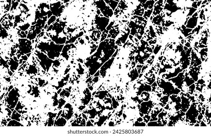 Grunge detailed black abstract texture. Vector background	

