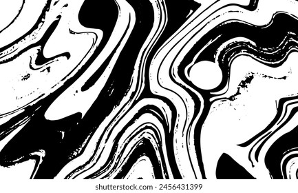 Grunge detailed black abstract texture. Stripes, veins. Vector background