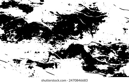 Textura abstracta negra detallada de Grunge. Rayas, venas. fondo de Vector	
superficie desgastada