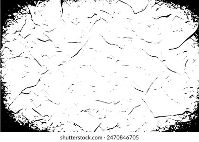 Grunge detailed black abstract texture. Stripes, veins. Vector background	
crumpled paper