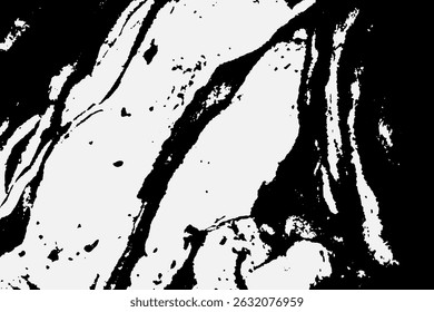 Grunge detaillierte verflochtene Textur, Fäden, Linien, Draht, Venen, monochrom. Grunge alte detaillierte schwarz-weiße, graue Textur. Vektorhintergrund