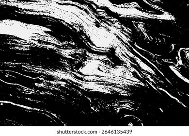 Grunge textura entrelazada detallada, hilos, líneas, alambre, venas, monocromo. Grunge viejo detallado blanco y negro, textura gris. Vector de fondo