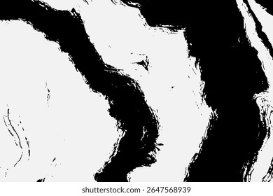 Grunge textura entrelazada detallada, hilos, líneas, alambre, venas, monocromo. Grunge viejo detallado blanco y negro, textura gris. Vector de fondo