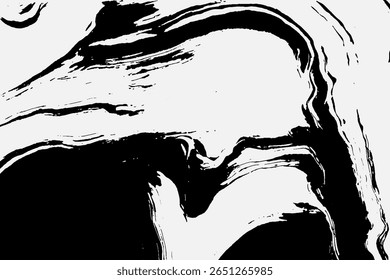 Grunge textura entrelazada detallada, hilos, líneas, alambre, venas, monocromo. Grunge viejo detallado blanco y negro, textura gris. Vector de fondo