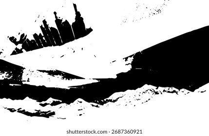 Grunge detailed intertwined texture, threads, lines, wire, veins, monochrome. Grunge old detailed black and white, gray texture. Vector background