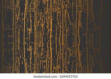 Grunge detailed intertwined texture, threads, lines, wire, veins. Grunge old detailed texture. Vector background. Gold and black