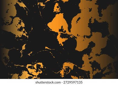 Grunge detaillierte verflochtene Textur, Fäden, Linien, Draht, Venen. Grunge alte detaillierte Textur. Vektorhintergrund. Gold und Schwarz