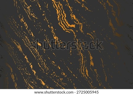 Grunge detailed intertwined texture, threads, lines, wire, veins. Grunge old detailed texture. Vector background. Gold and black