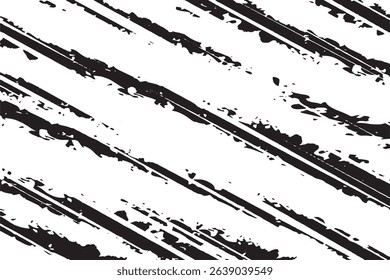 Grunge Diagonal Scratch Texture in Black and White

