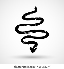 Grunge digestion icon
