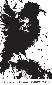 Borra el flujo de tinta negra digital como fondo abstracto.