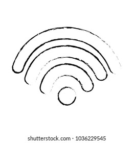 grunge digital wifi connection icon signal