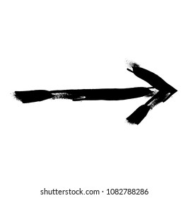 Grunge Dirt Arrow Vector Dry Brush Stock Vector (Royalty Free) 1198386217