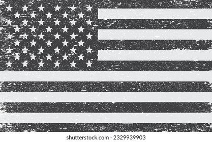 Grunge dirty american flag background.