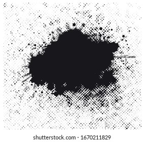 Grunge dirty banner.Abstract grunge splats background.