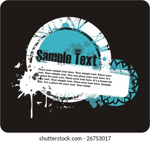 Grunge dirty frame for text