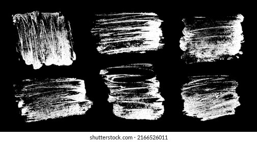 Grunge dirty paint paint brush strokes. Oil paint texture set. Ink backgrounds. Acrylic paint backdrops. Rough vector textures. Grunge overlays.