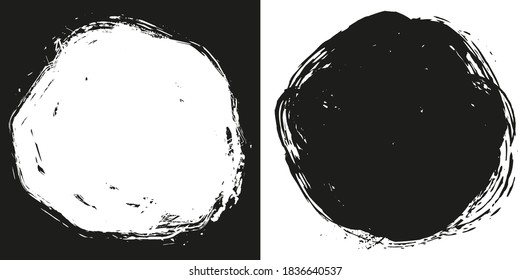 Grunge dirty round frame, banner.
