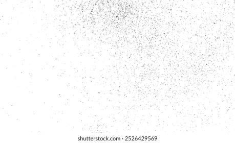 Superposición de fondo de textura sucia de grunge. Ruido granulado negro aislado sobre fondo blanco. 