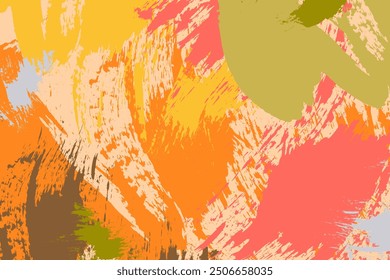 Grunge textura sucia pintada a mano. Diseño retro con pincelada con borde dañado. Fondo angustiado colorido.
