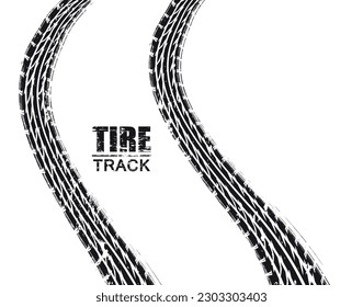 Grunge dirty tire track background.