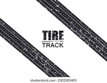 Grunge dirty tire track background.