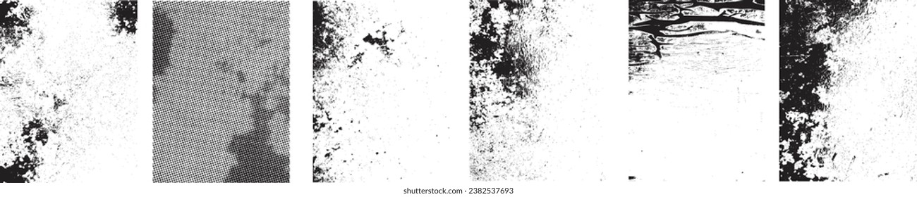 Grunge distress Backgrounds set.Texture Vector.Dust Overlay Distress  ,Place texture over any Object to Create distressed Effect .abstract,splattered , dirty, textured background for your design. 