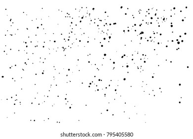 Grunge distress calligraphy ink stains. Black ink blow explosion. Splatter background. Grunge ink paint splats, blots and splashes. Black calligraphy ink splats. Spray paint drops. 