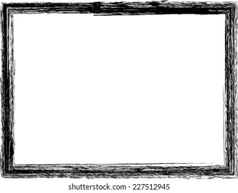 Grunge Distress Frame . Vector Illustration. 