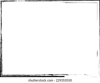 Grunge Distress Frame . Vector Illustration. 