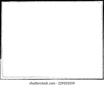Grunge Distress Frame . Vector Illustration. 