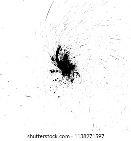 Grunge Distress Texture . ink blots, splats .Vector Illustration