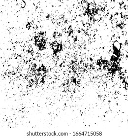 Grunge distress texture.Vector abstract background.Black and white pattern