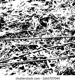 Grunar textura de distrés.Fondo abstracto del vector.Patrón blanco y negro