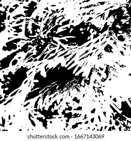 Grunge distress texture.Vector abstract background.Black and white pattern