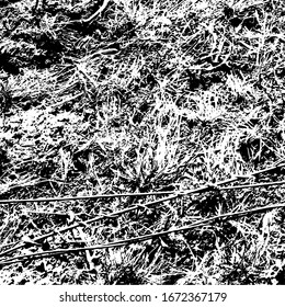 Grunar textura de distrés.Fondo abstracto del vector.Patrón blanco y negro