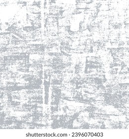 Grunge distressed background. Monochrome rough gray and white texture. Vector pattern of chips, scuffs and dirt . Vintage overlay textured effect. Old age painting surface 
