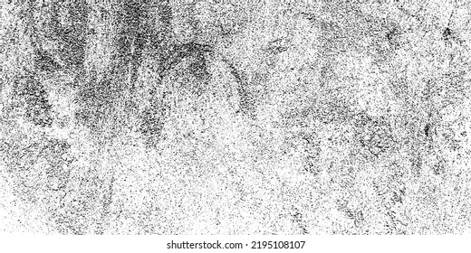 Grunge distressed dust particle white and black. Wall abstract overlay white background.