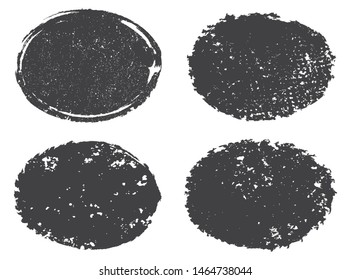 Grunge distressed empty stamps set