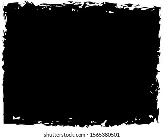Grunge distressed frame background design.