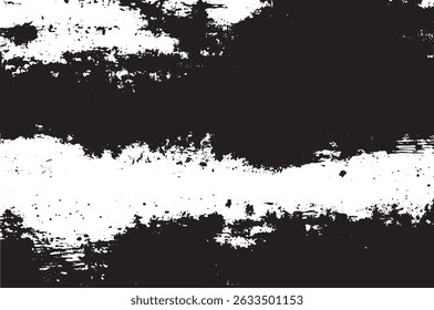 Texture de trait de peinture Horizontale grunge en noir et blanc pour arrière-plans abstraits