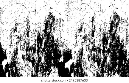 Grunge distressed overlay texture and background - wide banner format background with copy space for text. Grunge texture of chips, cracks,scratches.Soft white grunge.Distressed black grunge texture.
