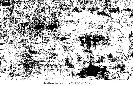 Grunge distressed overlay texture and background - wide banner format background with copy space for text. Grunge texture of chips, cracks,scratches.Soft white grunge.Distressed black grunge texture.