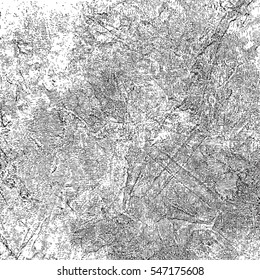 Grunge distressed overlay texture. Empty design template for making your design vintage and aged. EPS10 vector.