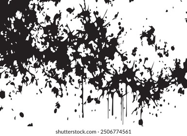 Grunge Distressed Paint Splash Background Overlay Texture.