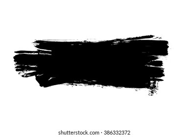 Grunge distressed paintbrush strokes background banner element illustration