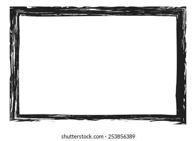 Grunge, distressed, rough frame or border
