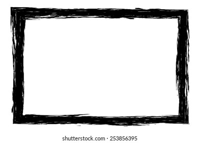 Grunge, distressed, rough frame or border