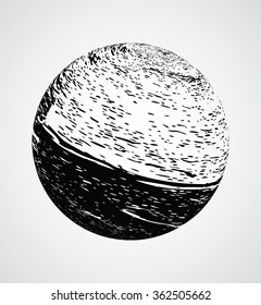 Grunge Distressed Sphere. 